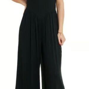 Chic Black Sleeveless Jumpsuit
